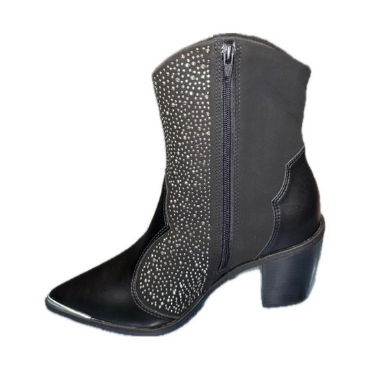 Bota Feminina Country Bico Fino Cano Curto Vizzano