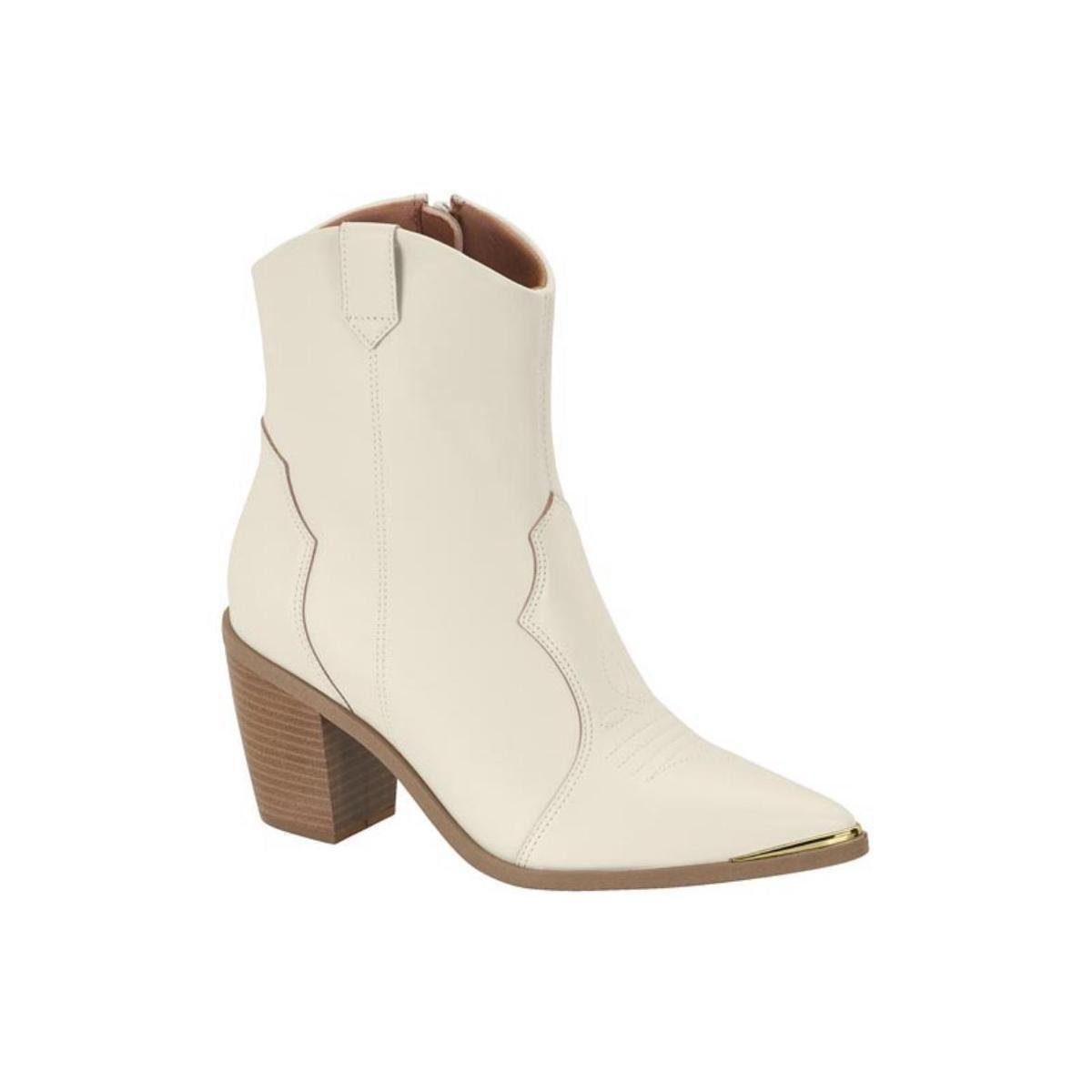 Bota Feminina Country Bico Fino Cano Curto Vizzano