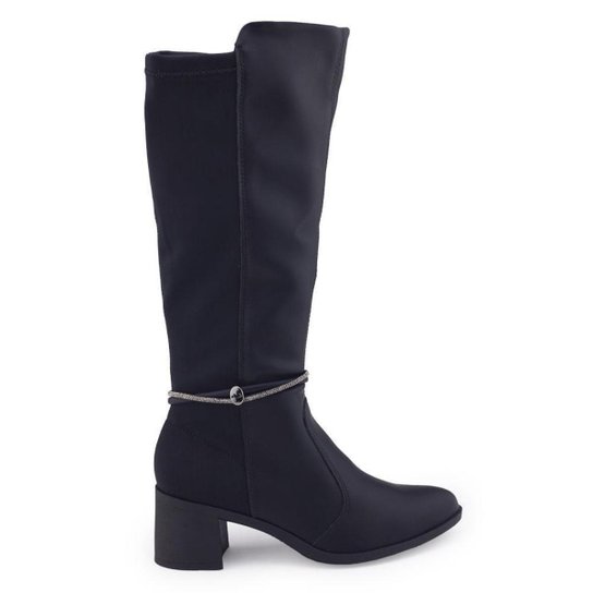 Bota Feminina Dakota G9622 cano longo salto médio