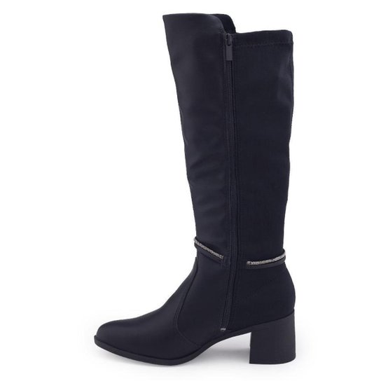 Bota Feminina Dakota G9622 cano longo salto médio