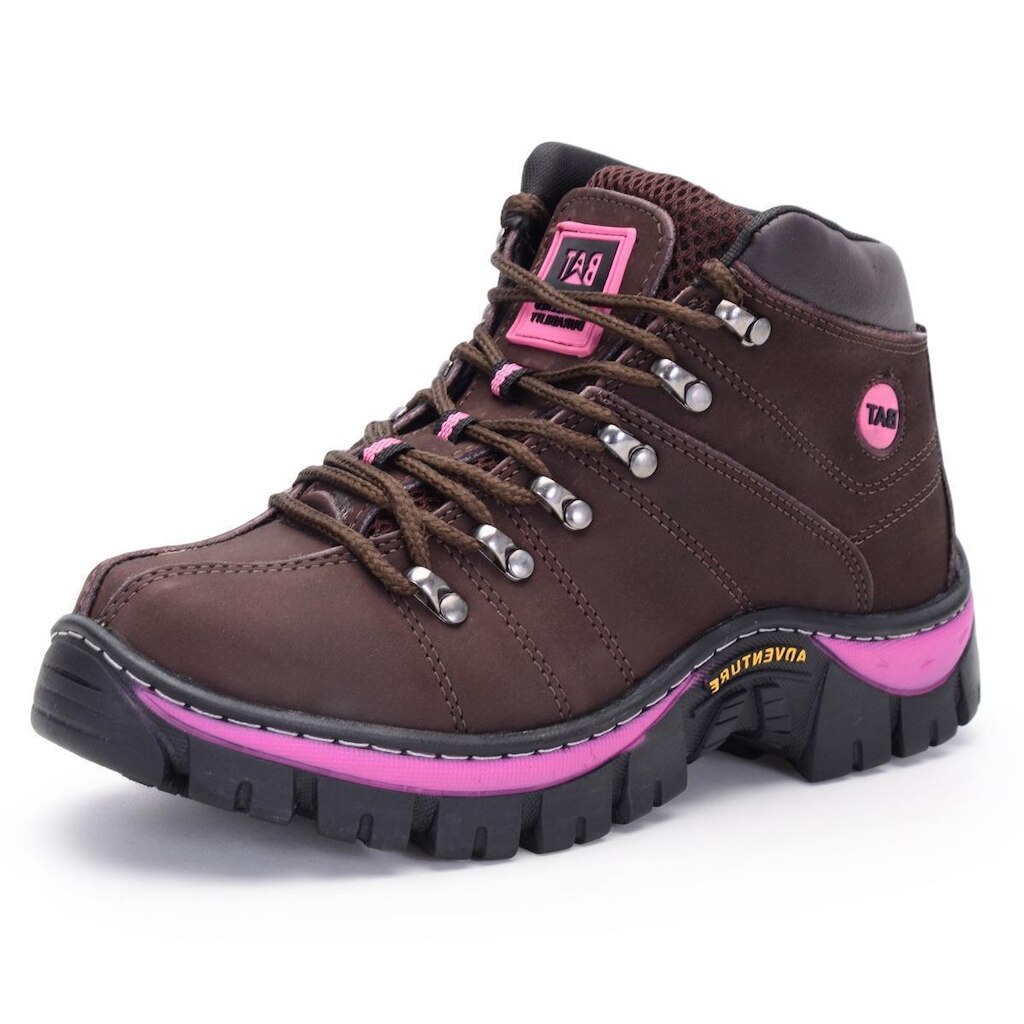 Bota Feminina de Couro Adventure Outdoor NS Track Lady Pantanal Brasi