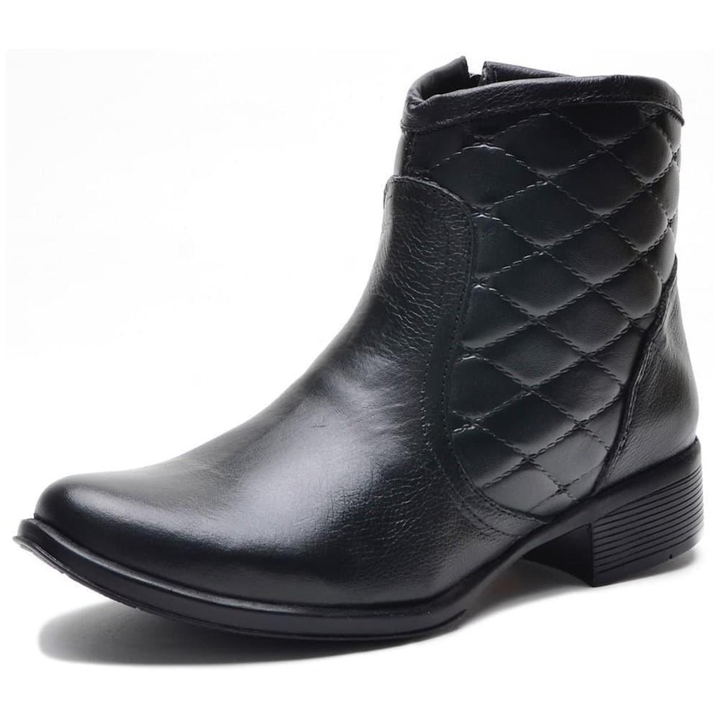Bota Feminina de Couro Chelsea Casual NS Olimpia
