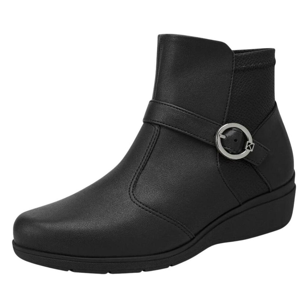 Bota Feminina Detalhe Metalizado Confortavel Leve Piccadilly