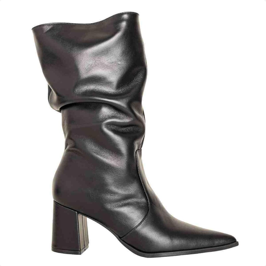 BOTA FEMININA DM CANO ALTO COM SALTO BLOCO VENETO PRETO