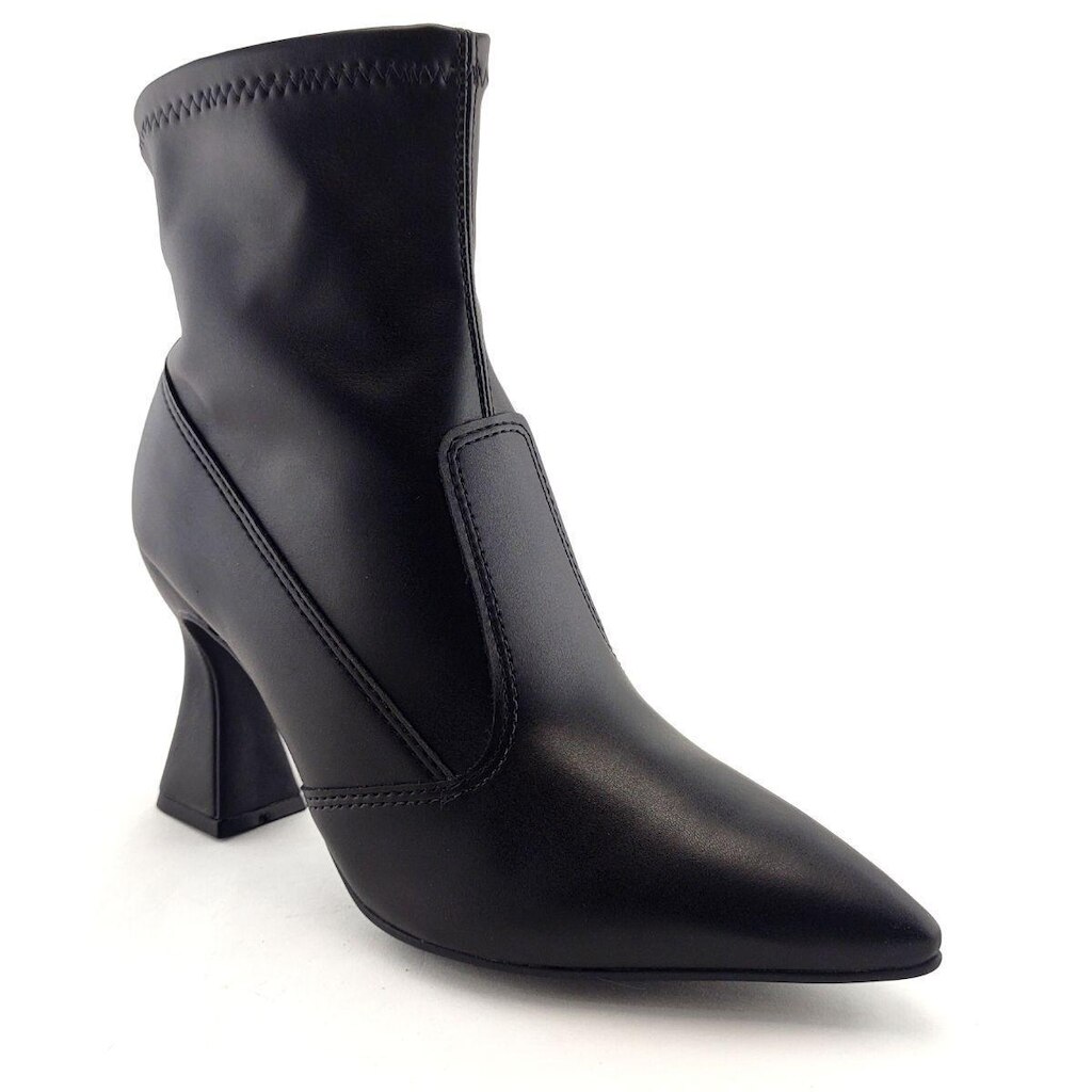 Bota Feminina Elegante com Salto Alto e Cano Medio