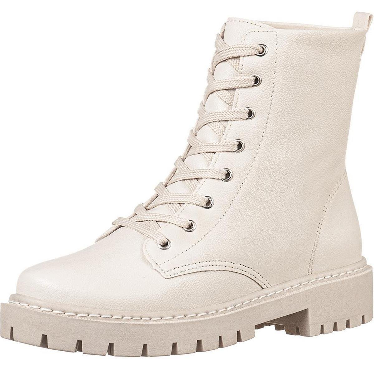 Bota Feminina GiGiL Tratorada Sola Colorida - Off White Menor preço em Bota Feminina GiGiL Tratorada Sola Colorida - Off White