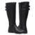 Bota Feminina Gmm Shoes Cano Alto Montaria Leve Confortável - Preto