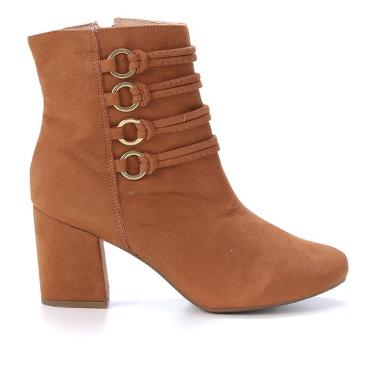 Bota Feminina Griffe Cano Médio Feminina - Caramelo
