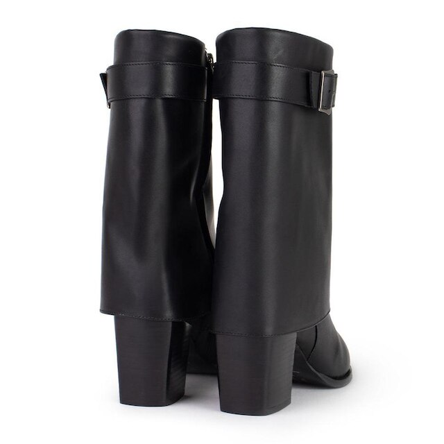 Bota Feminina Lia Line Cano Médio Preta - 2203I24