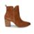 Bota Feminina Lugo Cano Baixo Couro Marrom - 2321 - Marrom