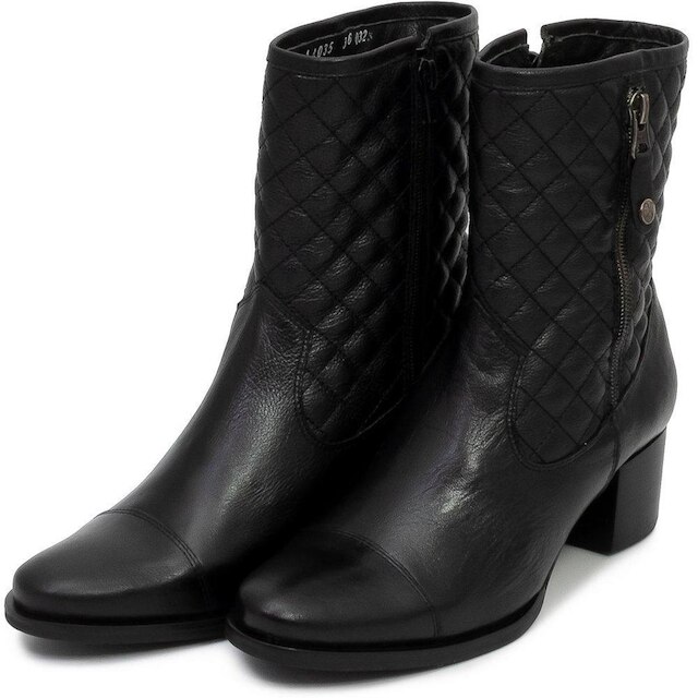 Bota Feminina Matelassê Zíper Sapato Show 14035