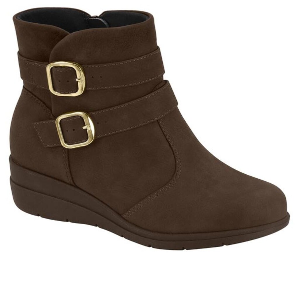 Bota Feminina Modare Cano Curto Conforto Fivela