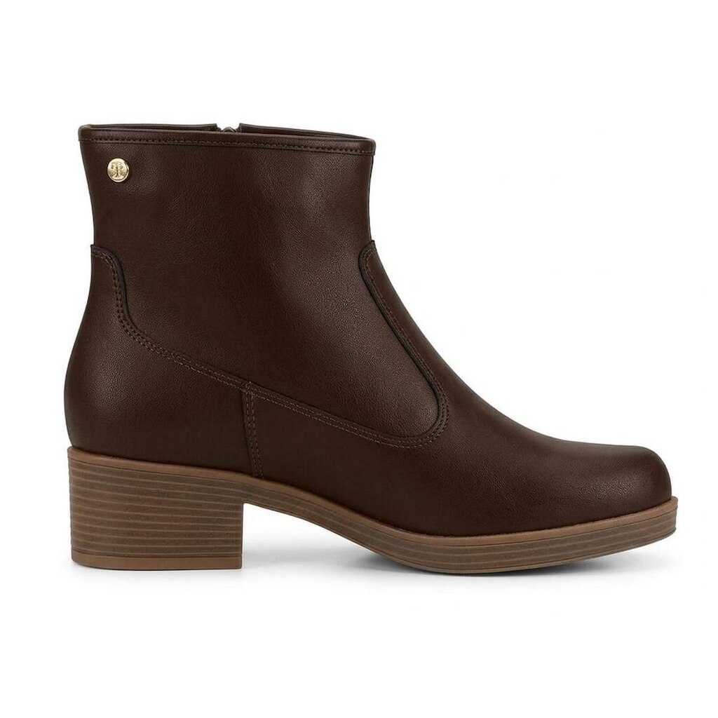 Bota Feminina Moleca Salto Baixo Ziper 5354.200