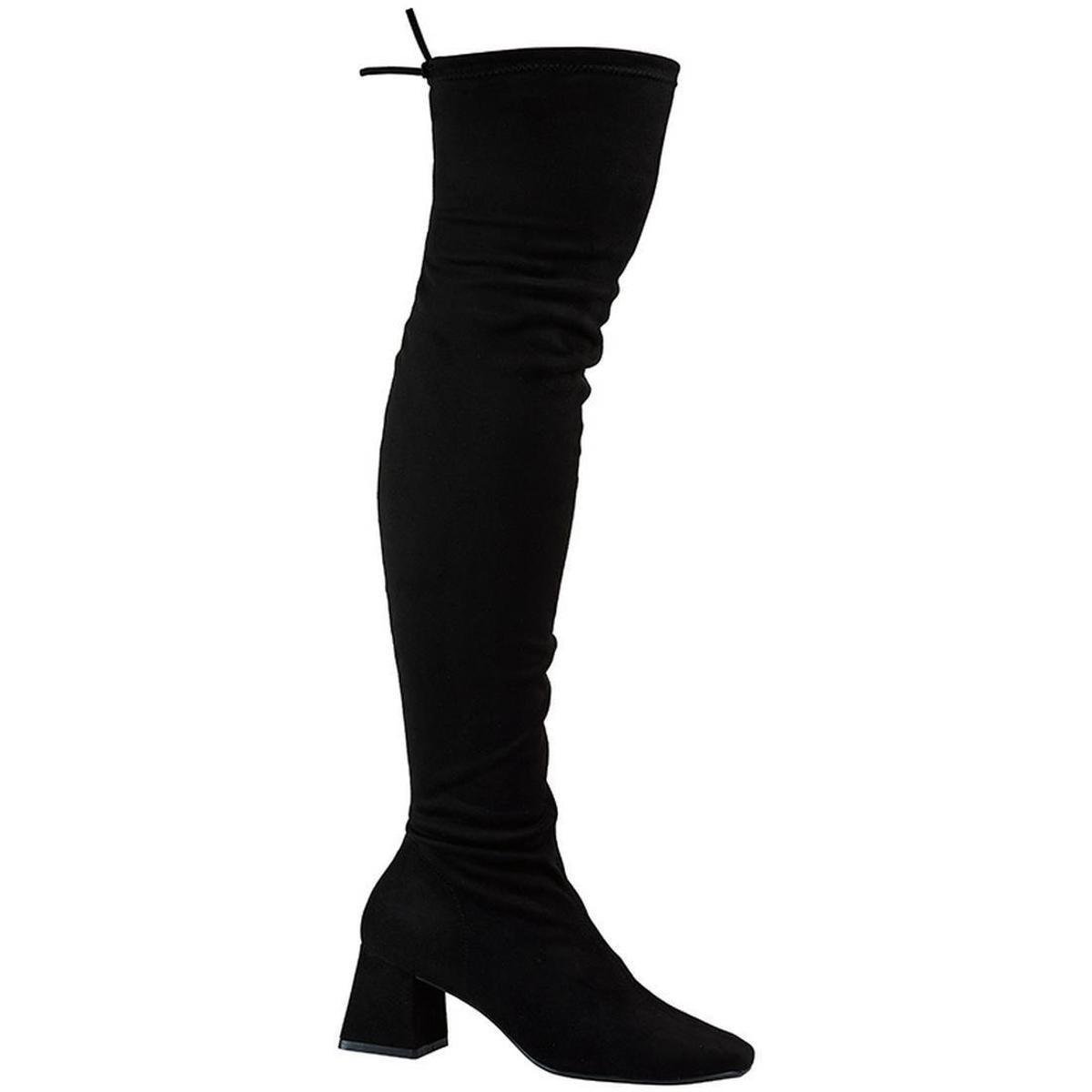 Bota Feminina Over Knee Salto Bloco Bebece T4414-230 - Preto Menor preço em Bota Feminina Over Knee Salto Bloco Bebece T4414-230 - Preto