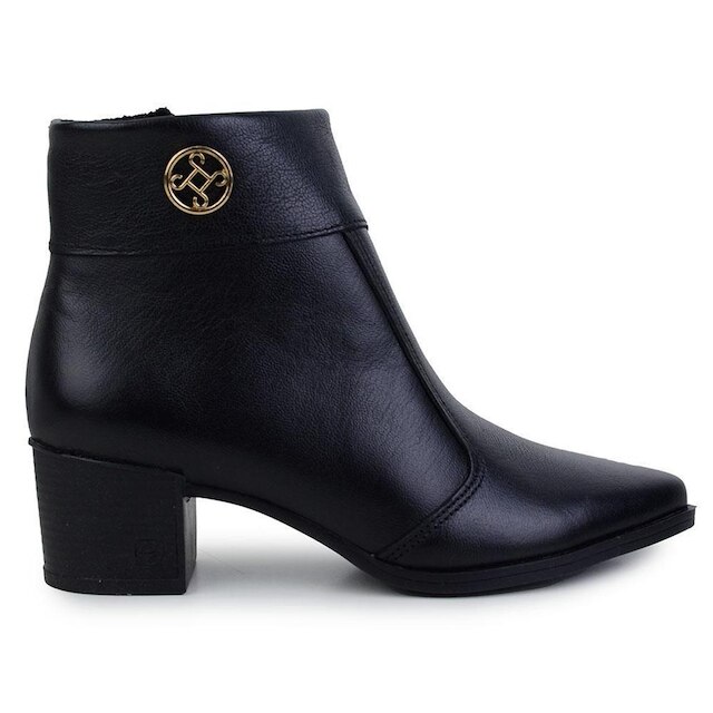 Bota Feminina Pegada Couro Frontier Preto - 280512-05