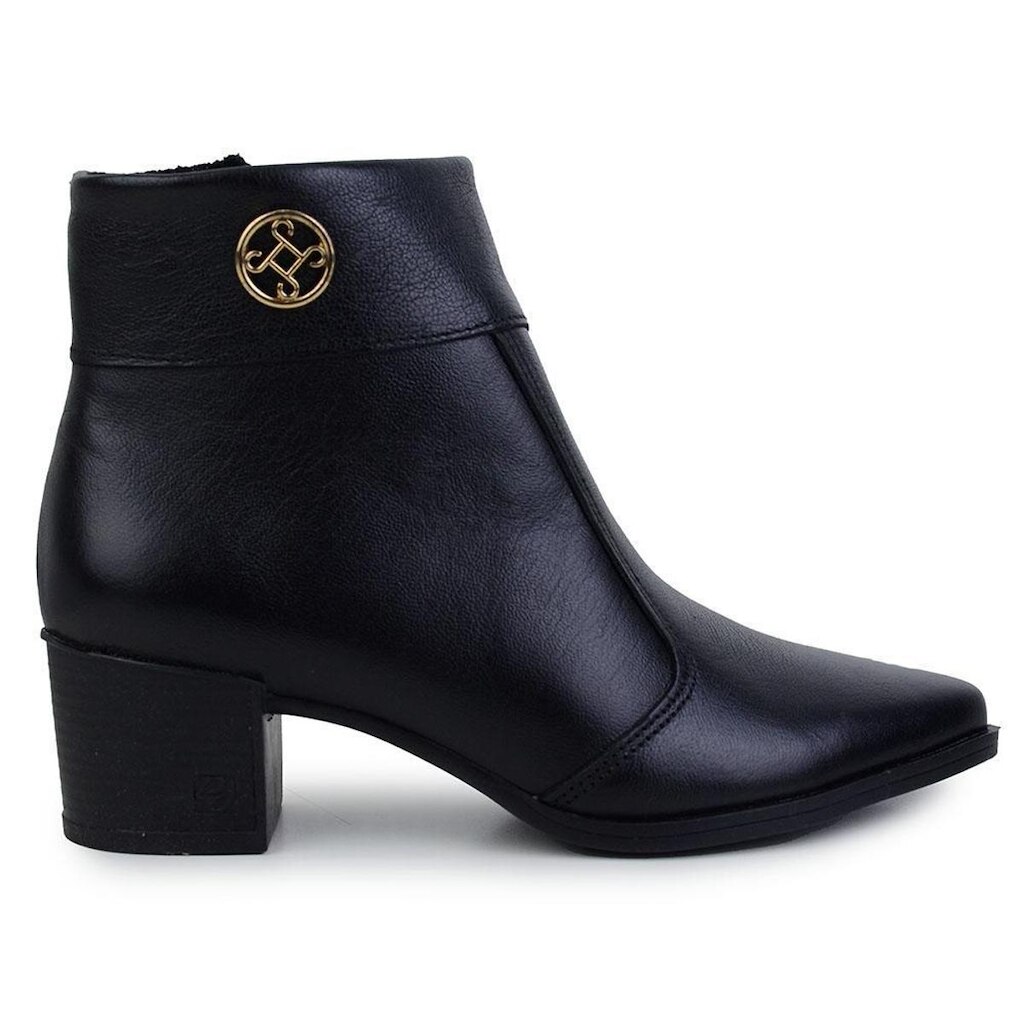 Bota Feminina Pegada Couro Frontier Preto - 280512-05