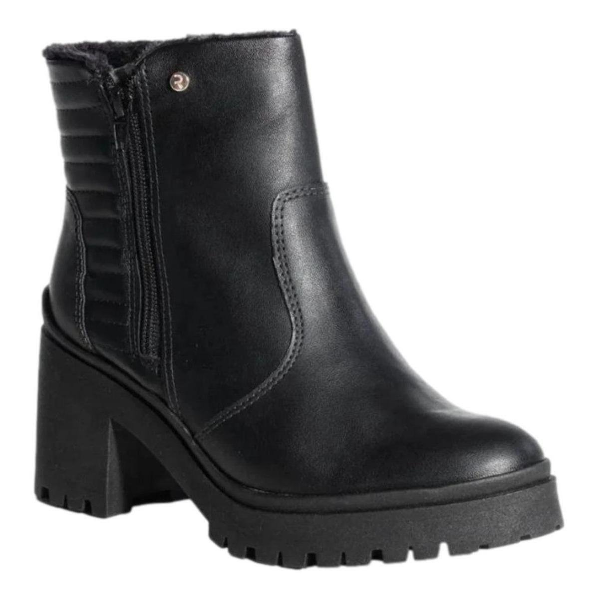 Bota Feminina Ramarim Cano Baixo Peluciada Menor preço em Bota Feminina Ramarim Cano Baixo Peluciada