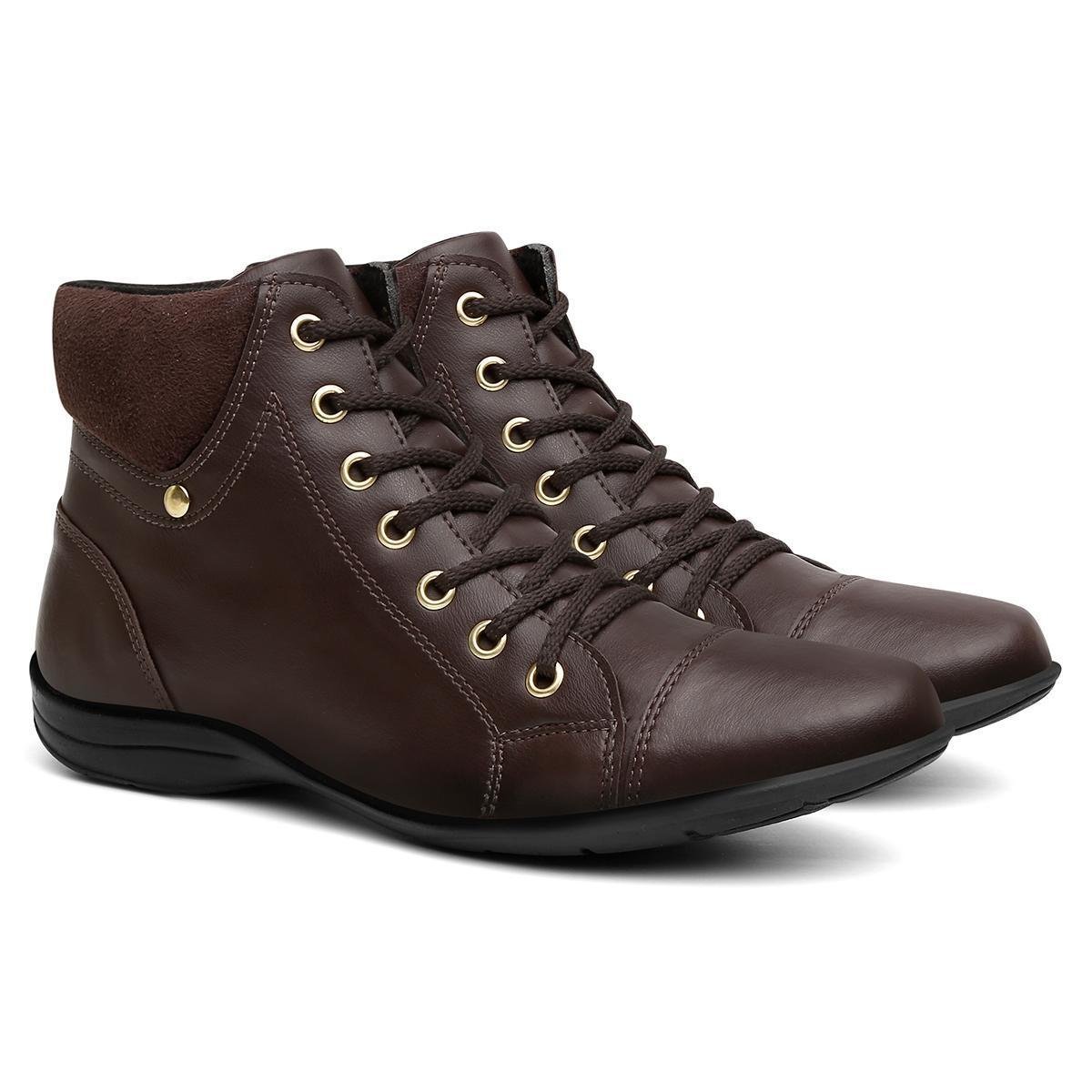 Bota Feminina Rasteira Casual Cano Curto Baixo Confortável Menor preço em Bota Feminina Rasteira Casual Cano Curto Baixo Confortável