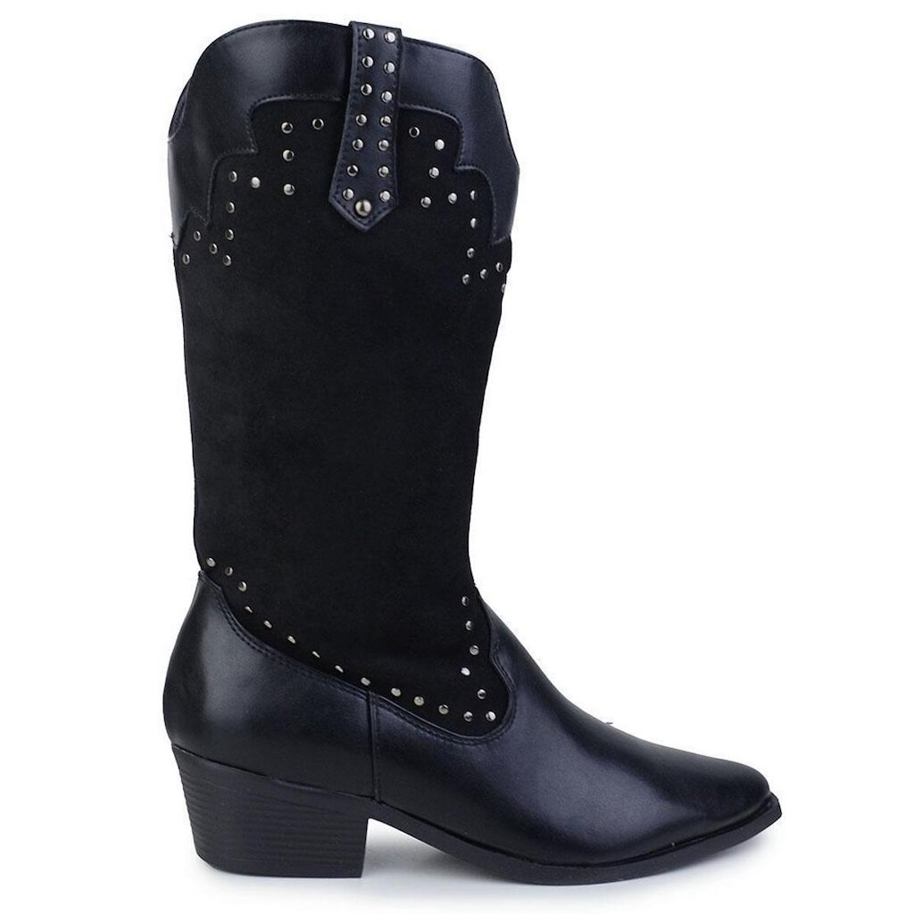 Bota Feminina Sua Cia Western Camurça Preto - 8309.16435