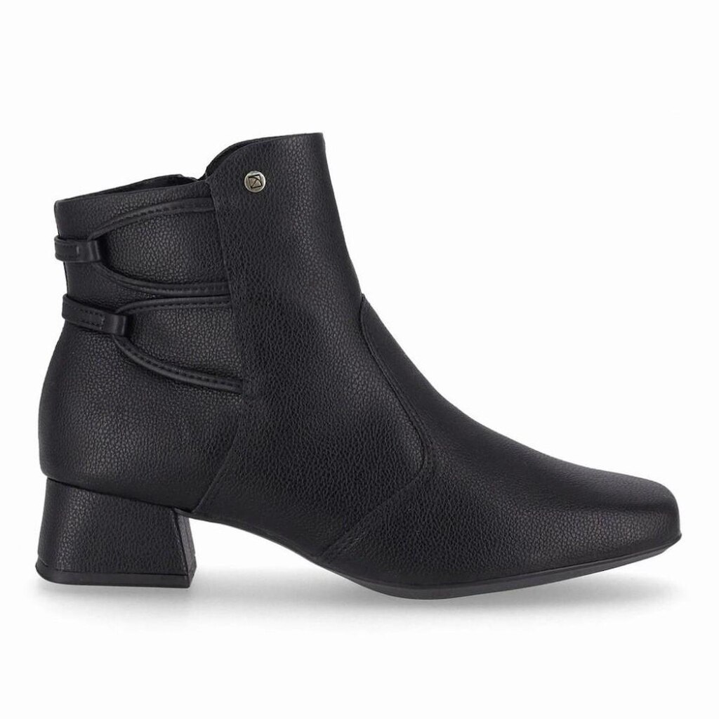 Bota Feminina Tati Cano Curto Salto Bloco Preto Piccadilly