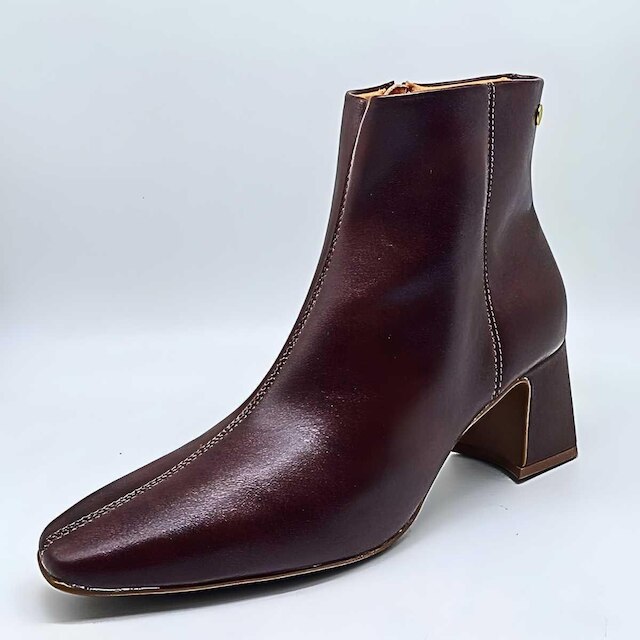 Bota Feminina Vizzano Cano Curto Casual Elegante Salto Baixo Confortável Inverno 3109.100