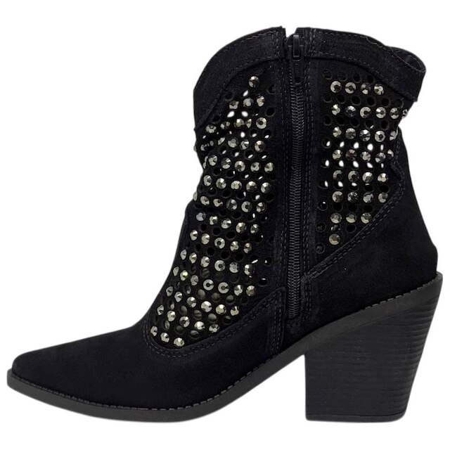 Bota Feminina Western Country Strass Boho Conforto Cacci