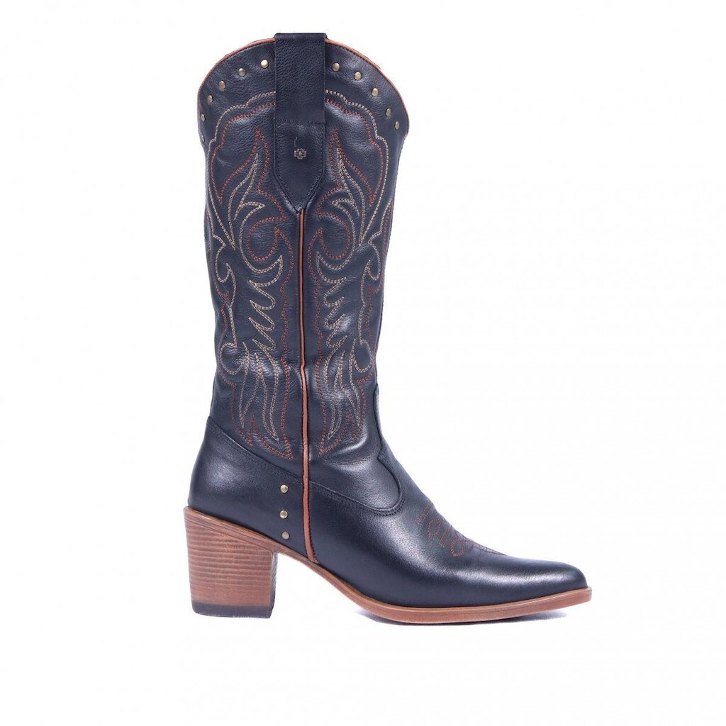 Bota Feminina Western em Couro Zariff Nas002