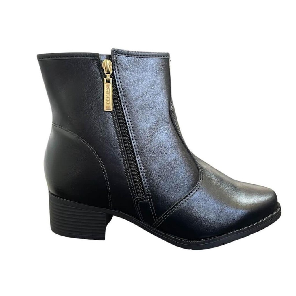 Bota Feminino Moleca 5346.107 Napa Genebra Preto