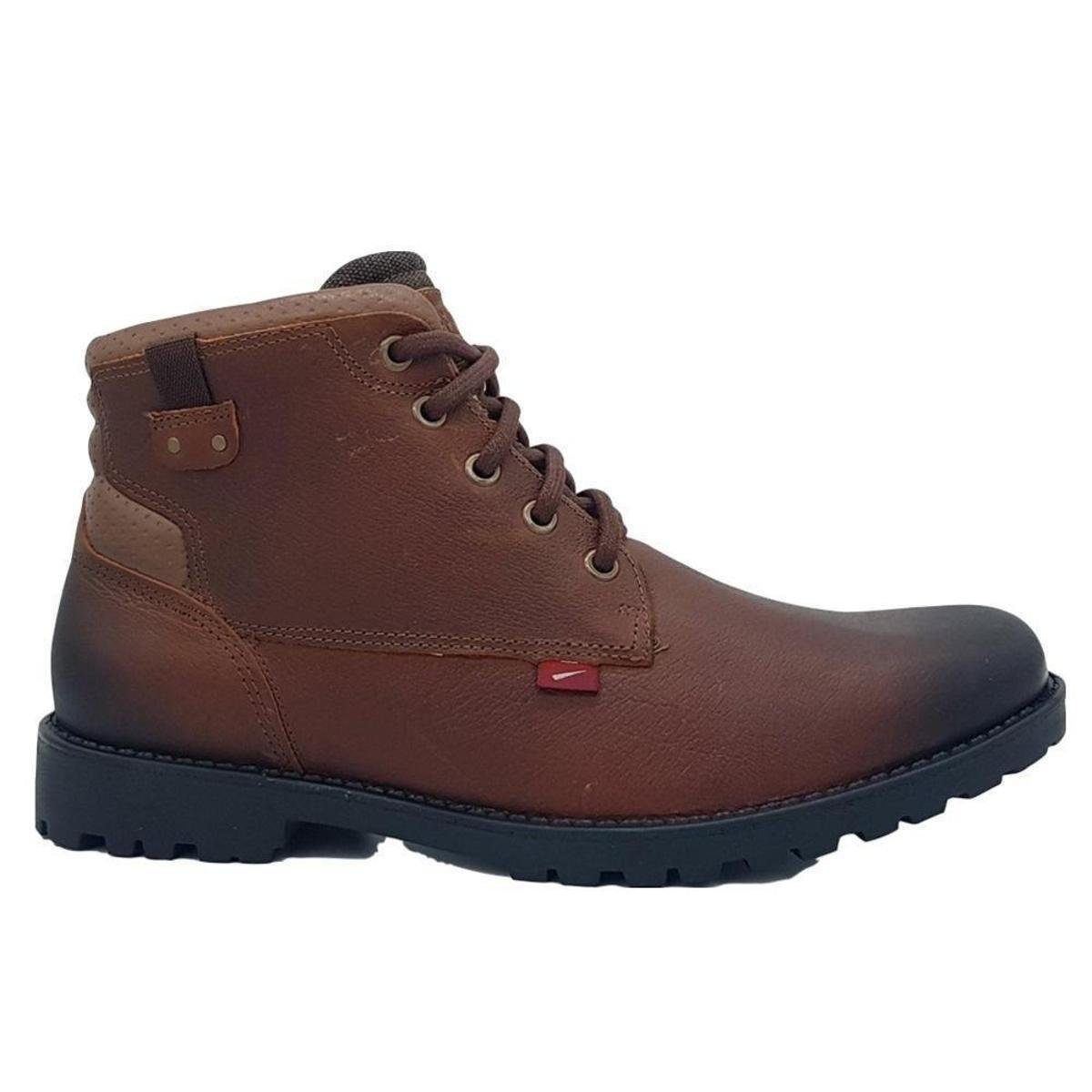 Bota Ferracini Cross Coturno Masculino - Marrom Menor preço em Bota Ferracini Cross Coturno Masculino - Marrom