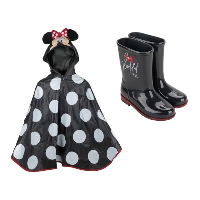 Bota Galocha Infantil Grendene Minnie Rain Capa Menina 23083