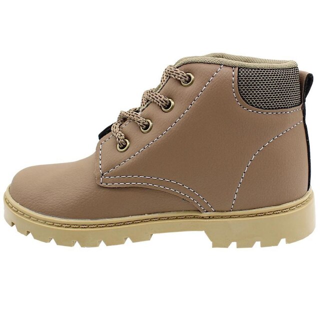 Bota Gibizinho Adventure Infantil Coturno Marrom Claro Bege
