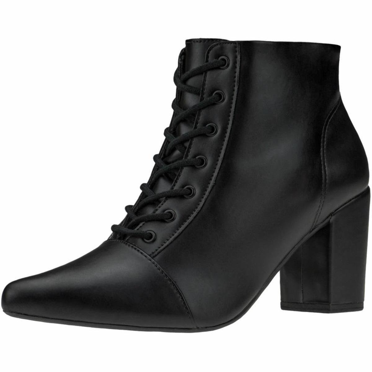 Bota GiGiL Salto Bico Fino Feminina - Preto Menor preço em Bota GiGiL Salto Bico Fino Feminina - Preto