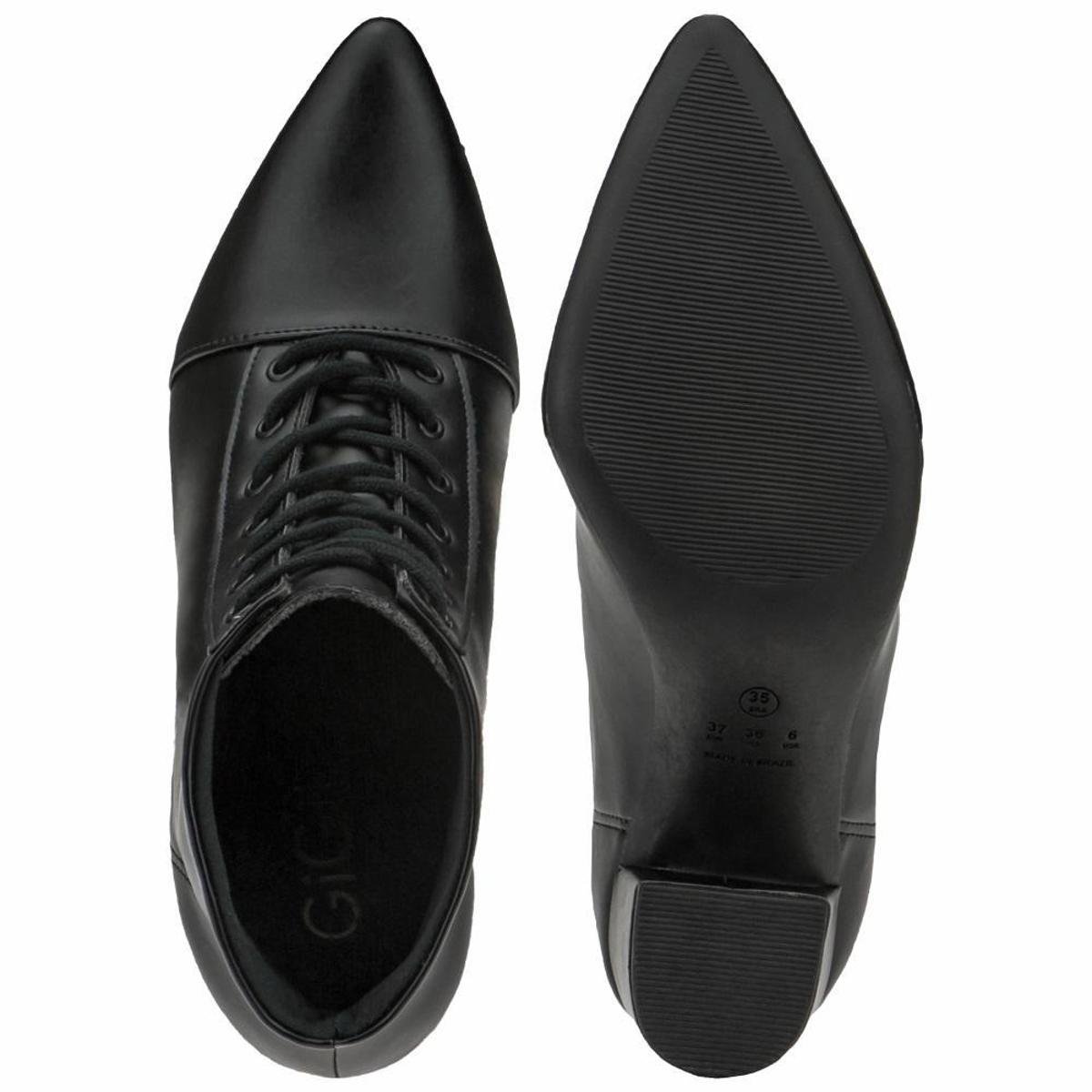Bota GiGiL Salto Bico Fino Feminina - Preto | Zattini