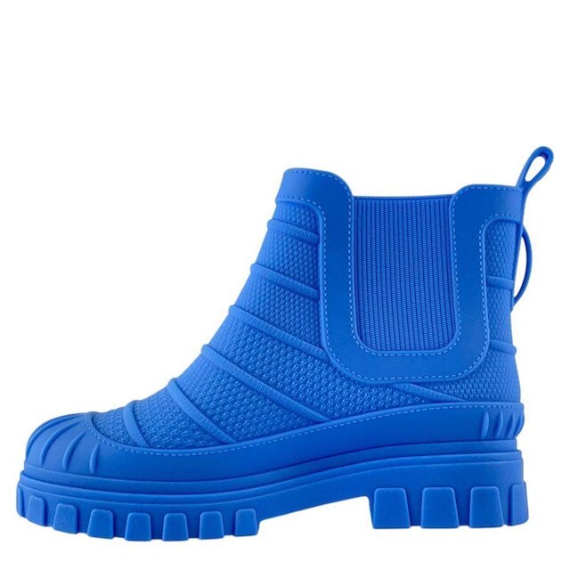 Bota Grendene Cano Curto Inafntil Stitch Azul Claro