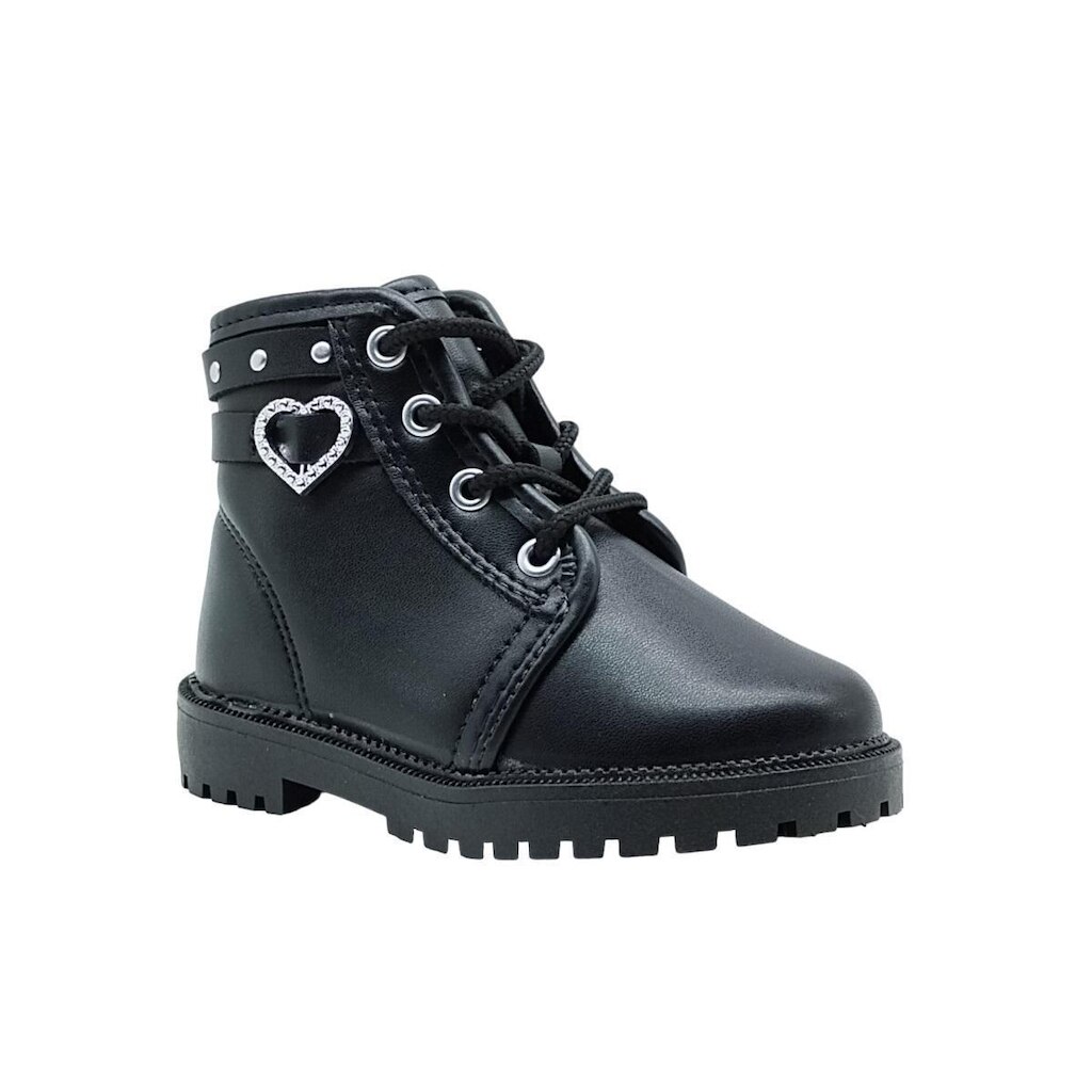 Bota Infantil Bebê Menina Coturno Cano Baixo Molekinha 2126526