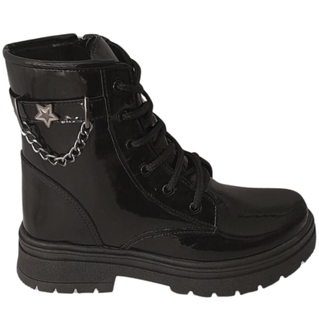 Bota Infantil Feminina Coturno Menina Tratorada Botinha Rock Glan Rodeio Confortável