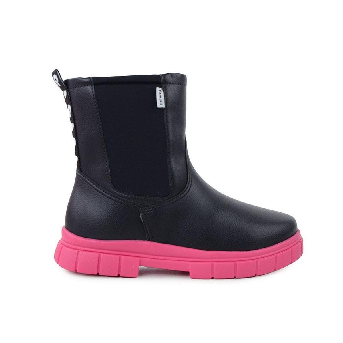 Pampili Bota Infantil Feminina Com Salto Bota Montaria Bota