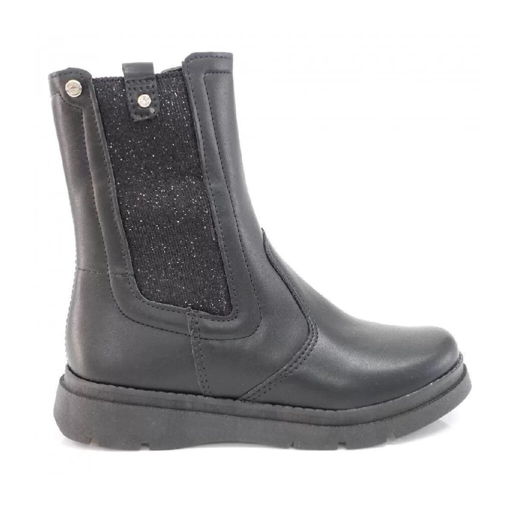 Bota Infantil Feminina Pink Cats Cano Médio Preta - V3392
