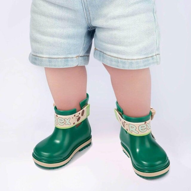 Bota Infantil Grendene 22729 Verde/Bege
