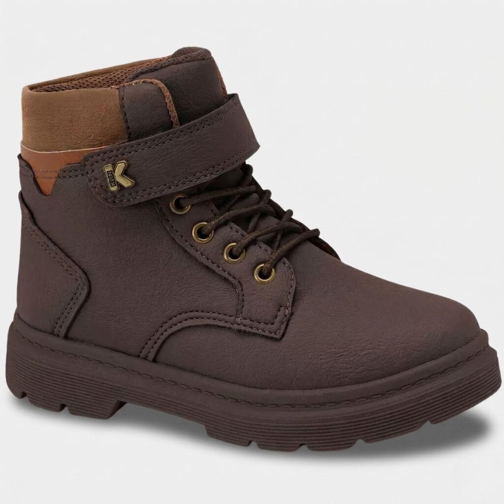 Bota Infantil Klin London Mini Menino - Marrom Escuro - 24