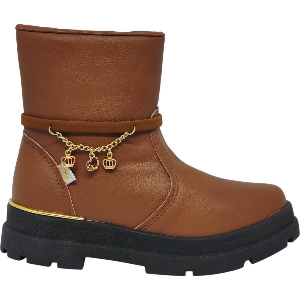 Bota Infantil Menina Casual Dia a Dia Passeio Escola Cano Baixo Bico Redondo Anatômico Conforto Kidy