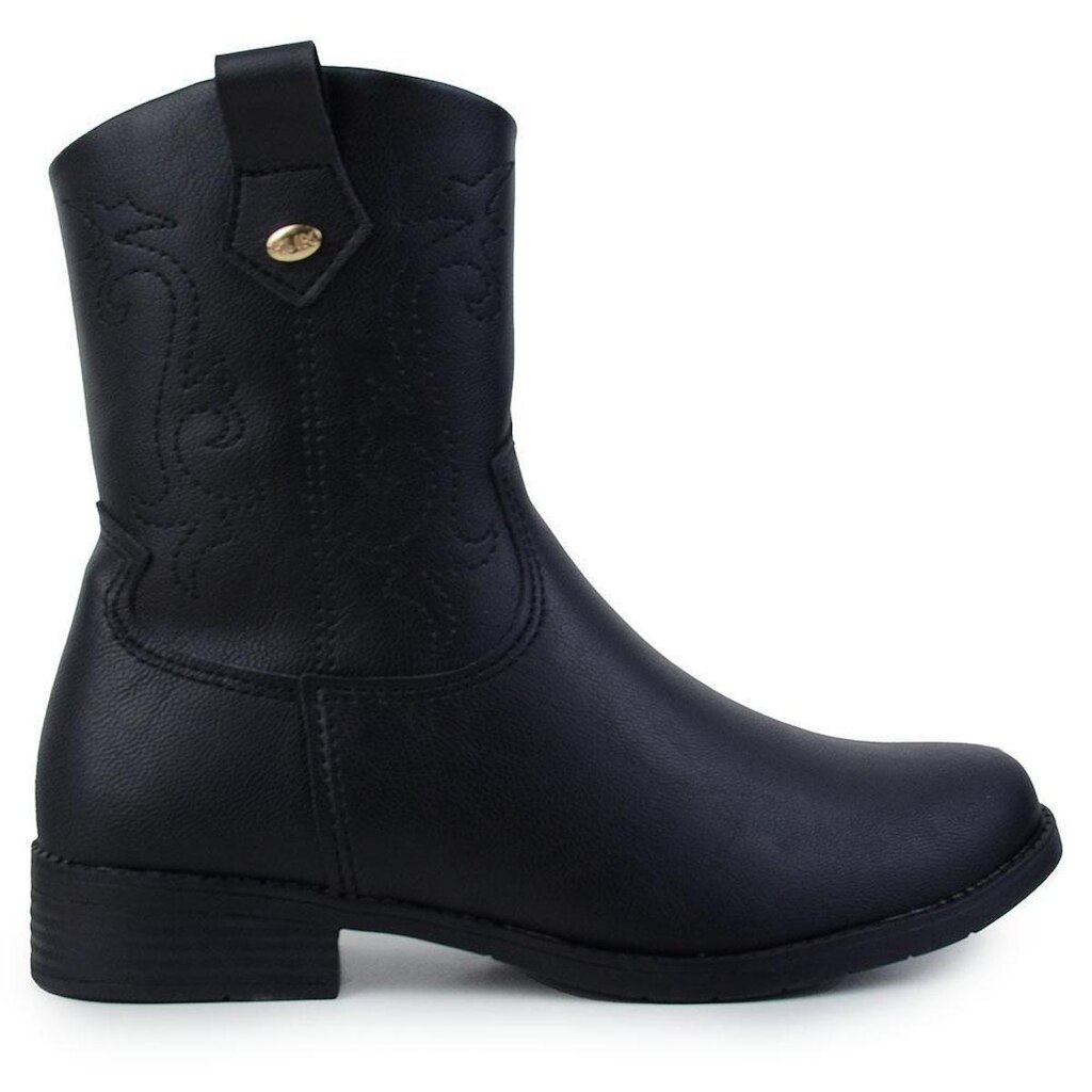 Bota Infantil Menina CM Klin Atena Preta - 1950