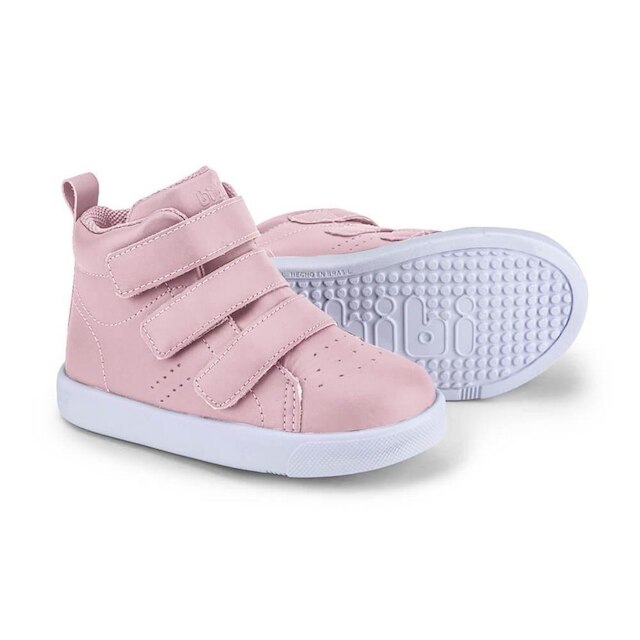 Bota Infantil Menina de Couro Rosa Bibi Agility Mini 1202051