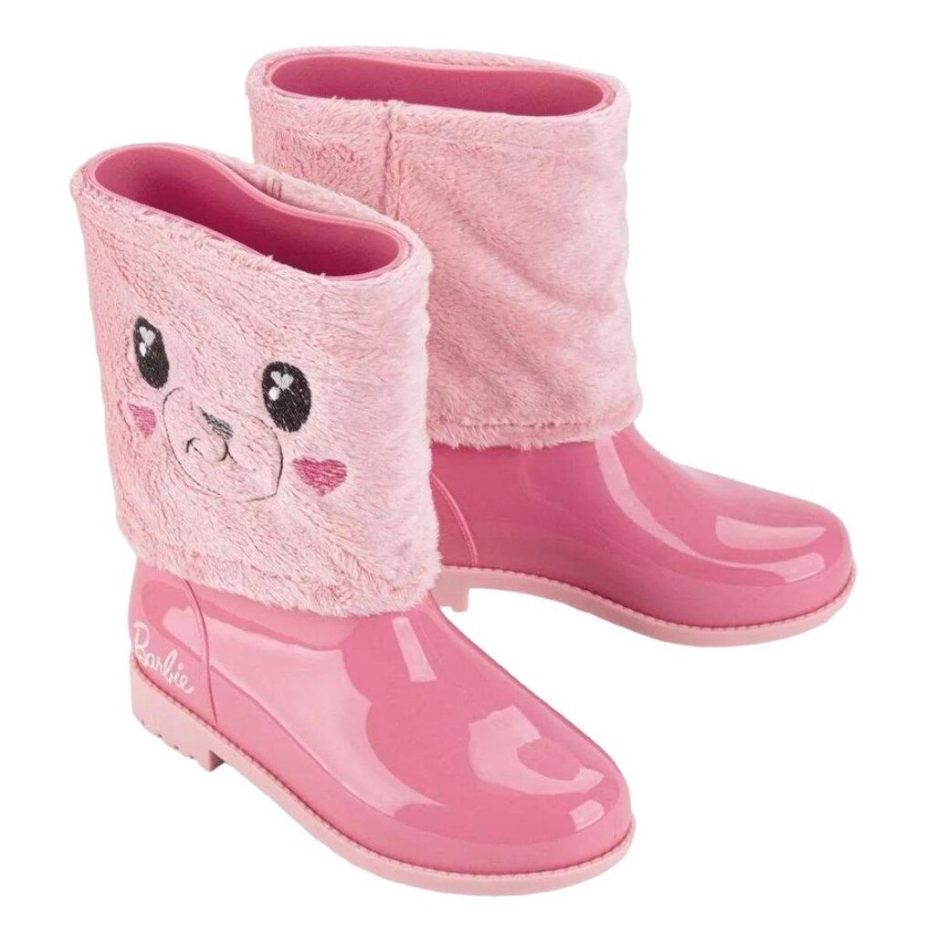 Bota Infantil Menina Plástico Grendene Barbie Heart 22930