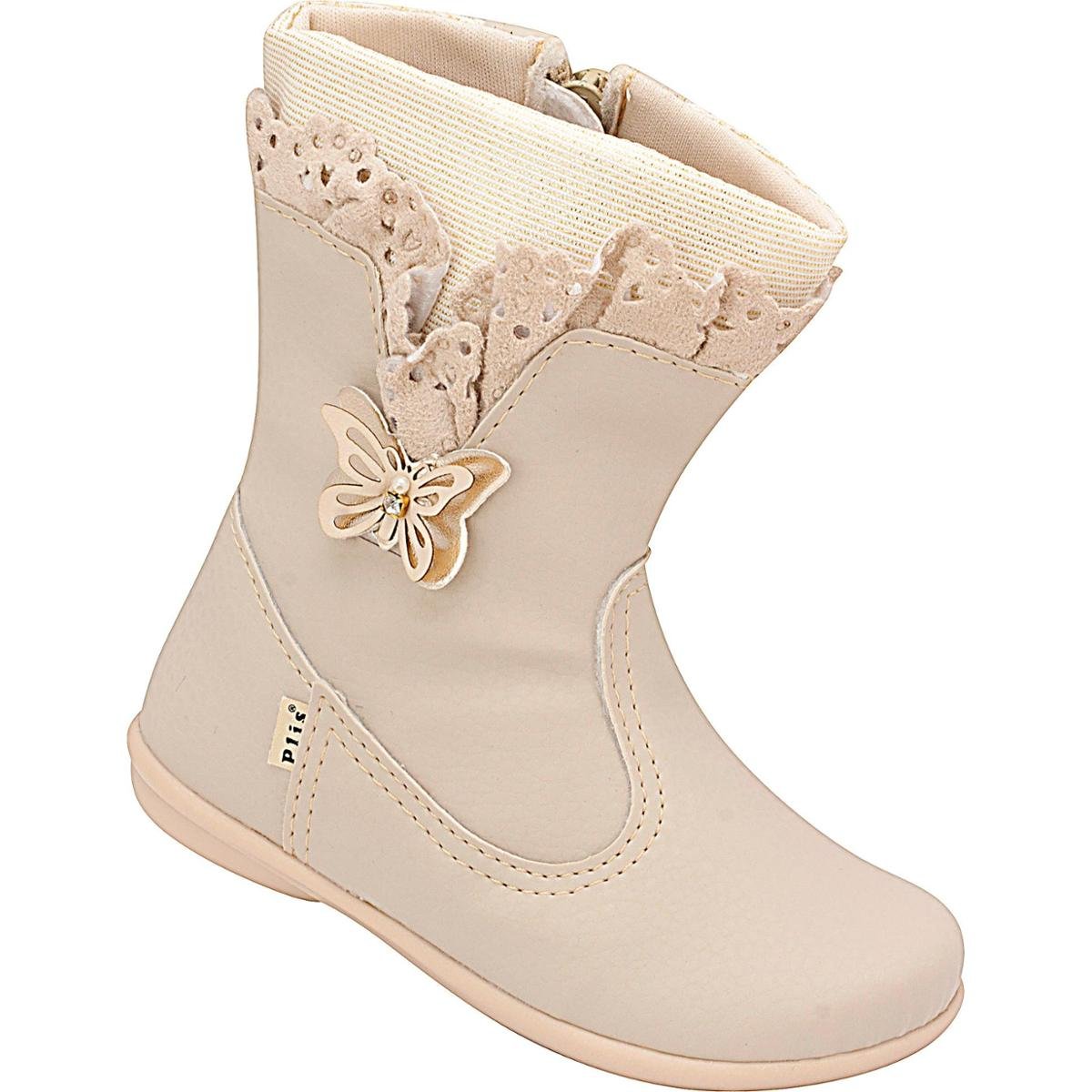 Bota Infantil Menina Plis Calçados - Bege é ruim? Bota Infantil Menina Plis Calçados - Bege é boa?