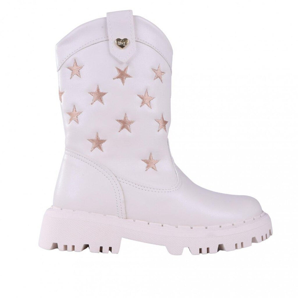 Bota Infantil Menina Tratorada com Bordados Nilqi 1650.10.19