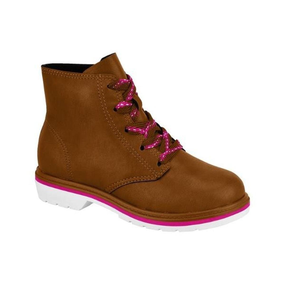 Bota Infantil Molekinha Coturno Feminina - Marrom Menor preço em Bota Infantil Molekinha Coturno Feminina - Marrom