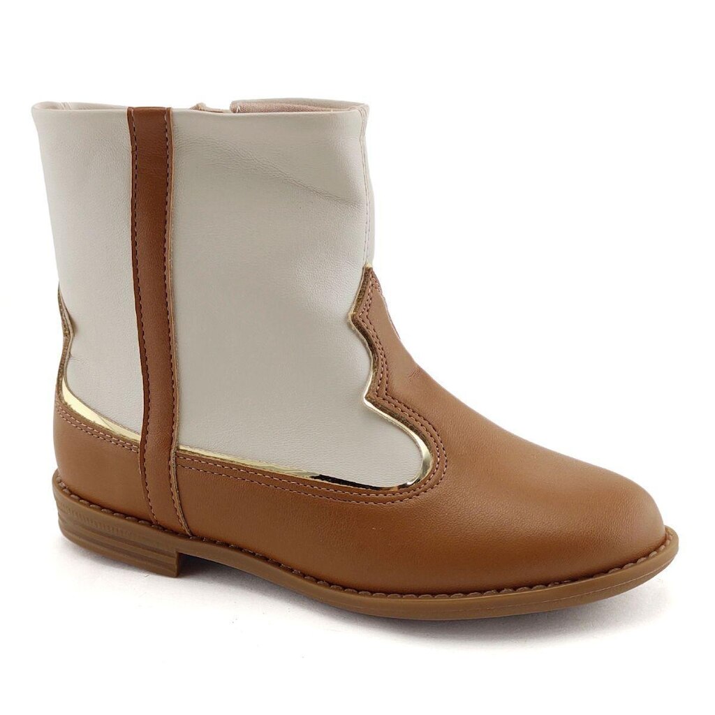 Bota Infantil Molekinha Country Menina Cano Baixo Casual