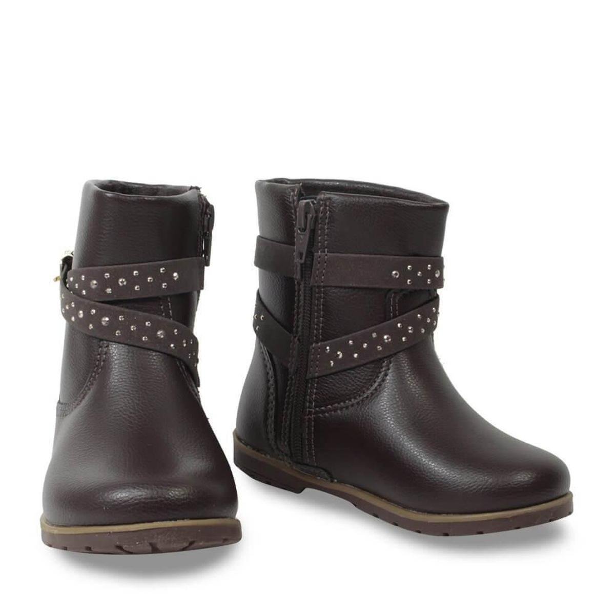 bota infantil pampili marrom