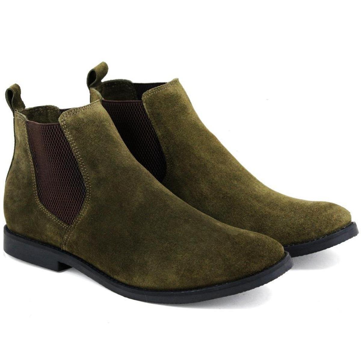 Bota Javali Chelsea Boots de Couro Menor preço em Bota Javali Chelsea Boots de Couro